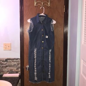 Women’s Denim Button Down Dress